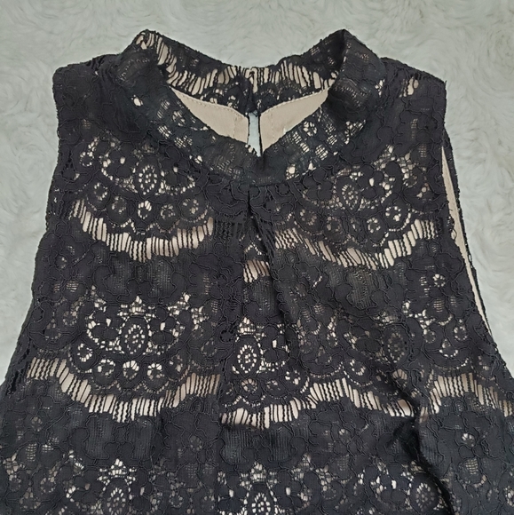 NWOT love, Fire Mock Neck Lace Top Size XS - Picture 6 of 7